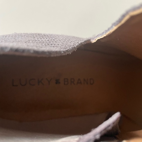 Lucky Brand suede booties - like new - Picture 3 of 5